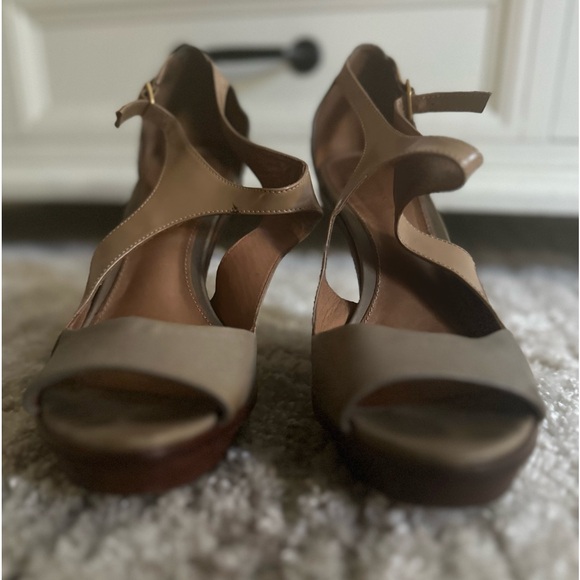 LEIFSDOTTIR LLONA WEDGE SANDALS BROWN SIZE 7 12 - Picture 8 of 8